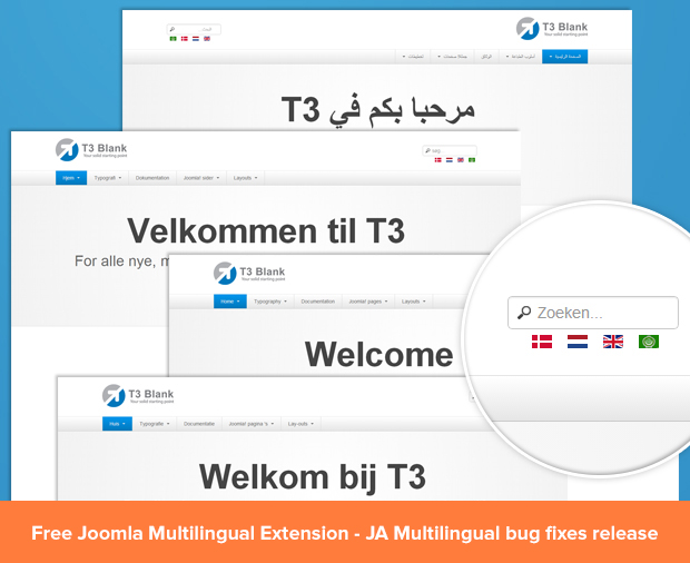 Free Joomla Multilingual Extension - JA Multilingual bug fixes release